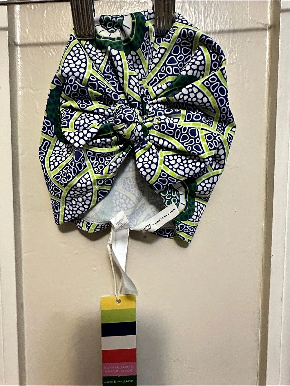 Janine and Jack Kaavia James Union-Wade x Janie and Jack Geometric Hat Blue &